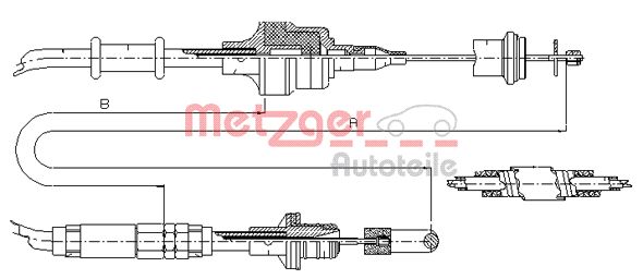 Koppelingskabel Metzger 10.3750