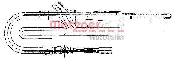 Handremkabel Metzger 10.409