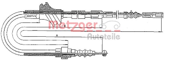Handremkabel Metzger 10.4094
