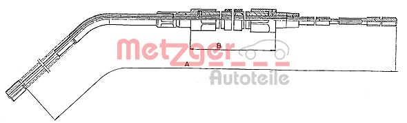 Handremkabel Metzger 10.4132