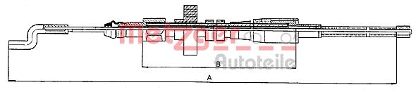 Handremkabel Metzger 10.7391