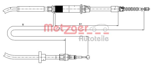 Handremkabel Metzger 10.7484