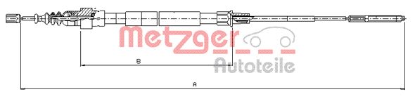 Handremkabel Metzger 10.7492