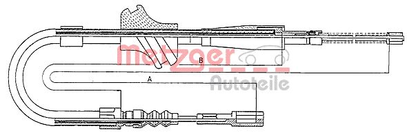 Handremkabel Metzger 10.7502