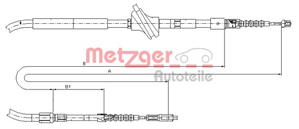 Handremkabel Metzger 10.7583