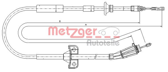 Handremkabel Metzger 10.8065