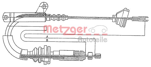 Handremkabel Metzger 10.817