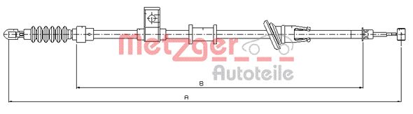 Handremkabel Metzger 10.8223