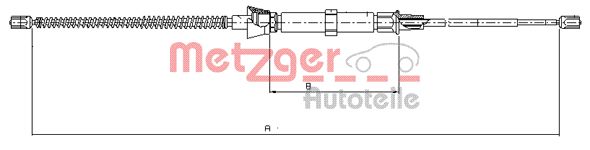 Handremkabel Metzger 10.9034