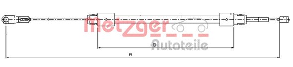 Handremkabel Metzger 10.9321