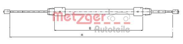 Handremkabel Metzger 10.9323