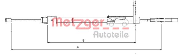 Handremkabel Metzger 10.9326