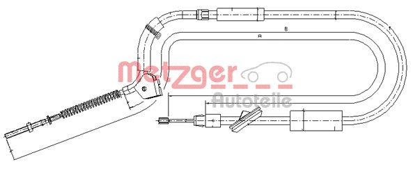 Handremkabel Metzger 10.9332