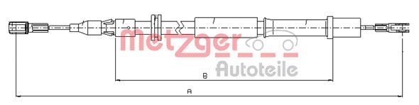 Handremkabel Metzger 10.9832