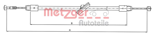 Handremkabel Metzger 10.9834