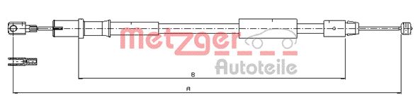 Handremkabel Metzger 10.9837