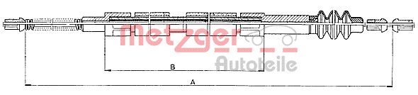 Handremkabel Metzger 10.9847