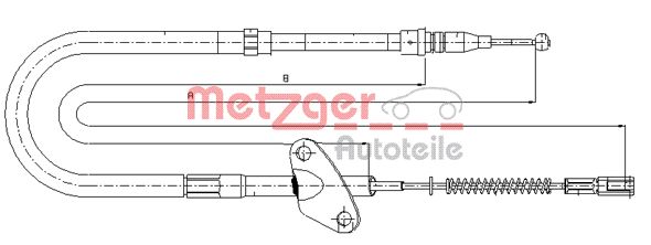 Handremkabel Metzger 10.9871