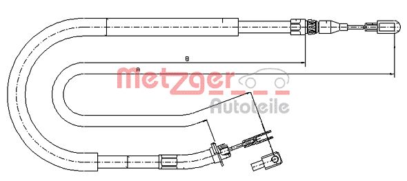 Handremkabel Metzger 10.9873