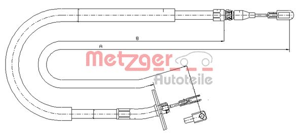 Handremkabel Metzger 10.9876