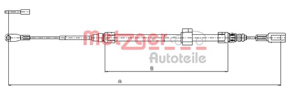 Handremkabel Metzger 10.9882