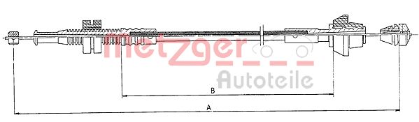 Gaskabel Metzger 11.0126