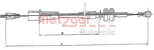 Gaskabel Metzger 11.1242