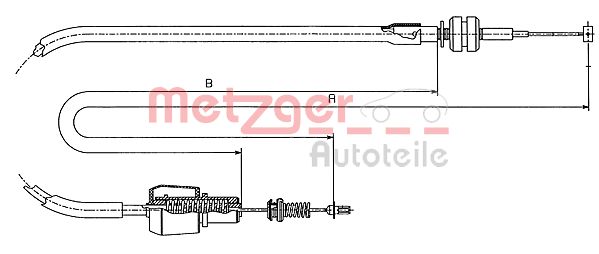 Gaskabel Metzger 11.1247