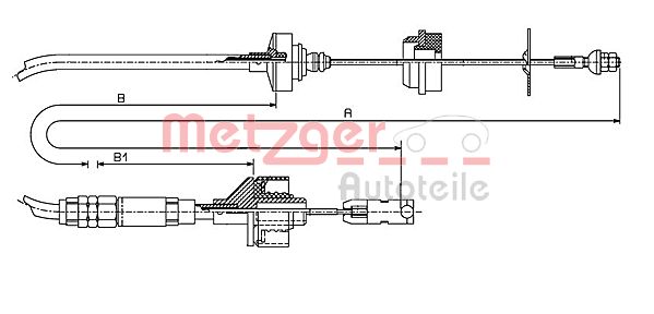 Koppelingskabel Metzger 11.2148