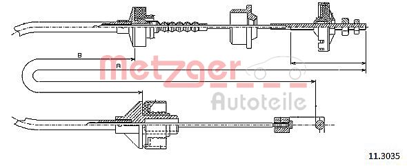 Koppelingskabel Metzger 11.3035