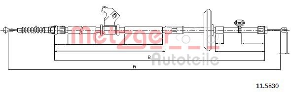 Handremkabel Metzger 11.5830