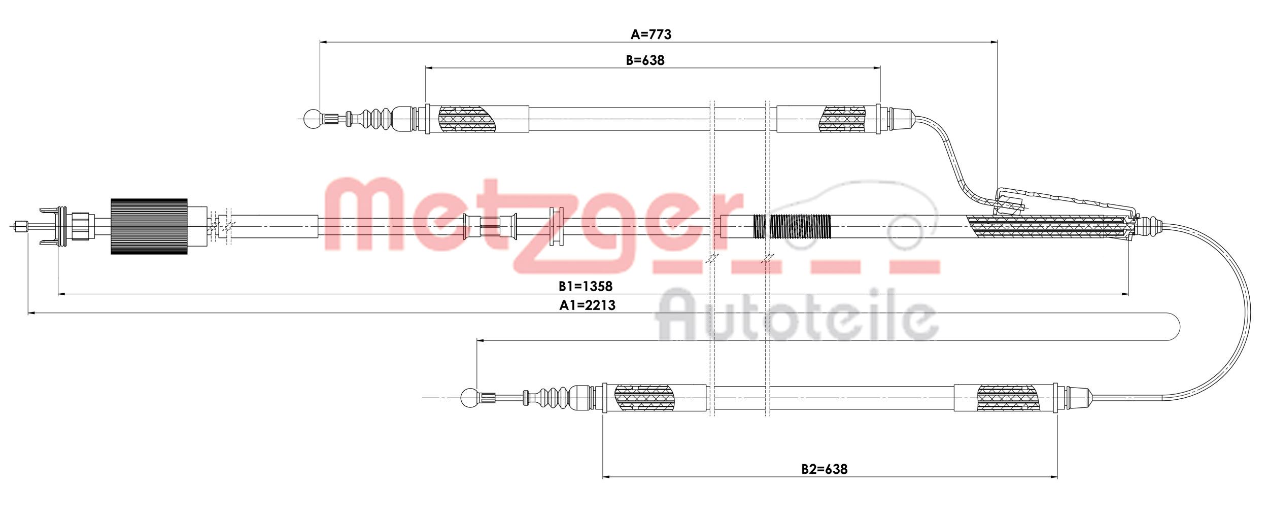 Handremkabel Metzger 11.5845