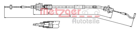 Gaskabel Metzger 11.1624