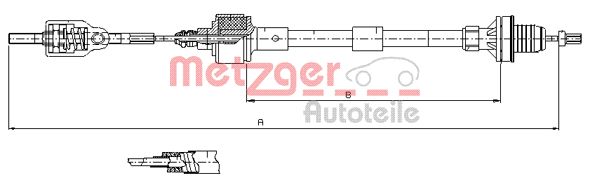 Koppelingskabel Metzger 11.2533