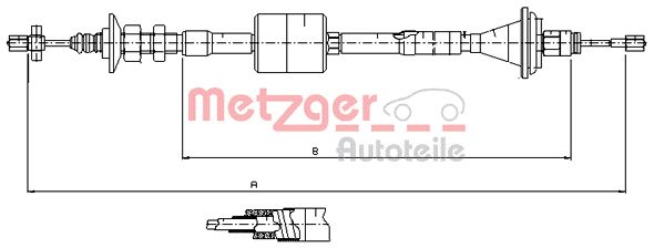 Koppelingskabel Metzger 11.2912