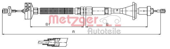 Koppelingskabel Metzger 11.2913