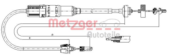 Koppelingskabel Metzger 11.2915