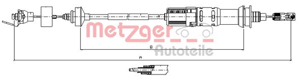 Koppelingskabel Metzger 11.3925