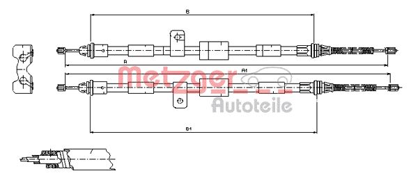 Handremkabel Metzger 11.5456