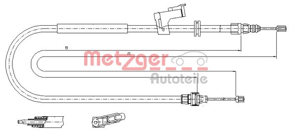 Handremkabel Metzger 11.5495