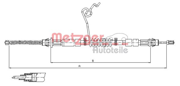 Handremkabel Metzger 11.5668
