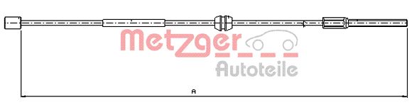 Handremkabel Metzger 11.5756