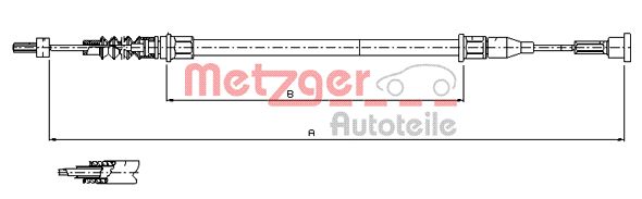Handremkabel Metzger 11.5761