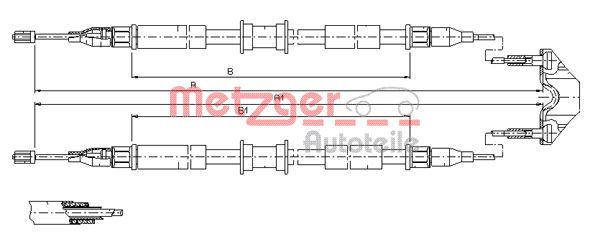 Handremkabel Metzger 11.5765