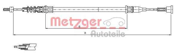 Handremkabel Metzger 11.5768