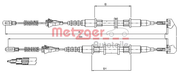 Handremkabel Metzger 11.5854