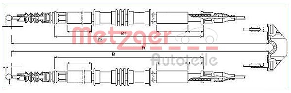 Handremkabel Metzger 11.5858