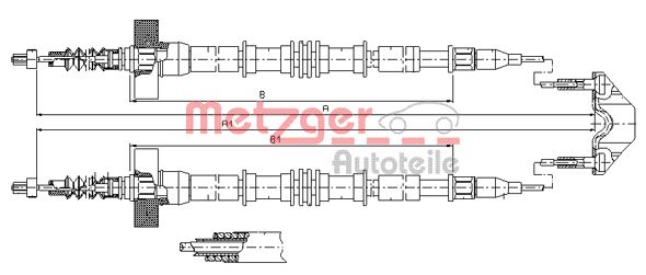 Handremkabel Metzger 11.5859