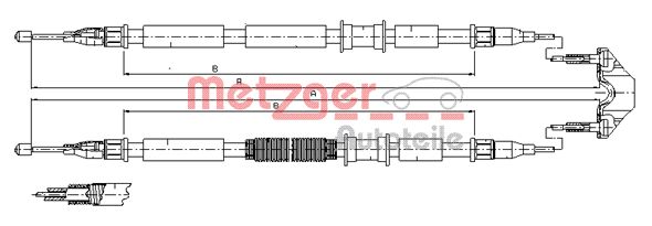 Handremkabel Metzger 11.5862