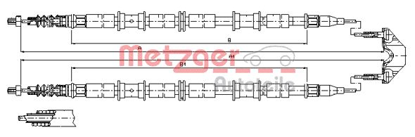 Handremkabel Metzger 11.5864